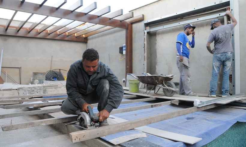 Alta no preço de materiais eleva custo da construção civil em Minas - Juarez Rodrigues/EM/D.A Press