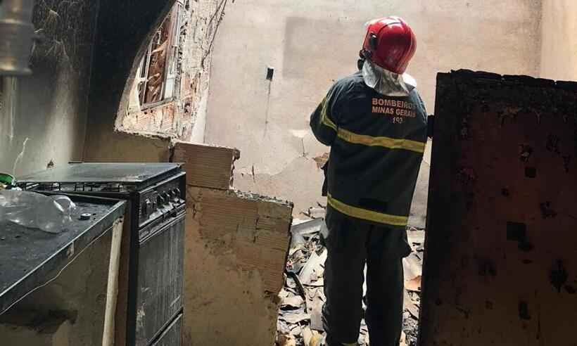 Homem briga com família e coloca fogo em casa em BH - Divulgação/Corpo de Bombeiros