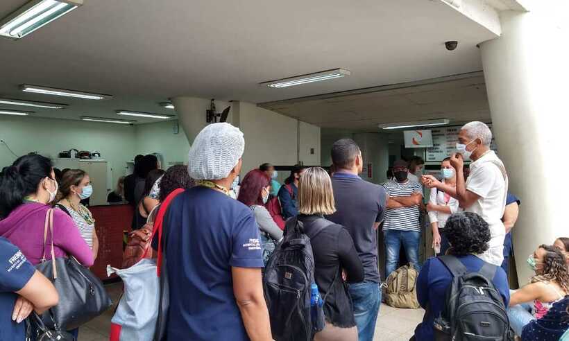 Trabalhadores do João XXIII paralisam atividades em protesto contra condições de trabalho - Asthemg/Divulgação