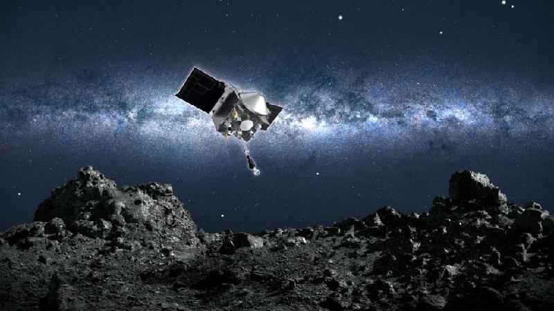 Nasa pousa em asteroide 'testemunha' da formação do Sistema Solar e ameaça para a Terra - NASA/Goddard/UoA
