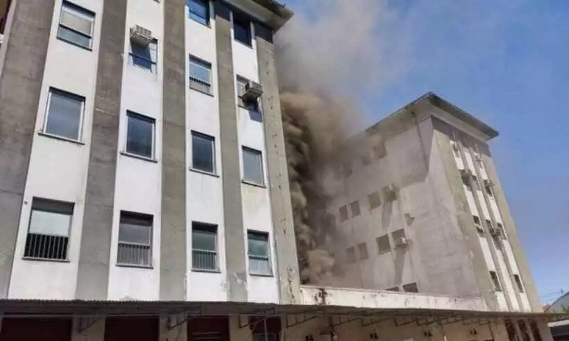 Morre sexto paciente transferido após incêndio do Hospital Federal de Bonsucesso - Reprodução/Twitter 