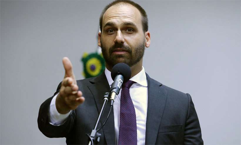 ''Estranho'': Eduardo Bolsonaro contesta apuração das eleições dos EUA - Cleia Viana/Câmara dos Deputados