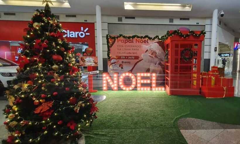 Realidade aumentada, telefone e circo: sem tradicional Papai Noel, shoppings inovam em programação natalina - Divulgação/Shopping Del Rey