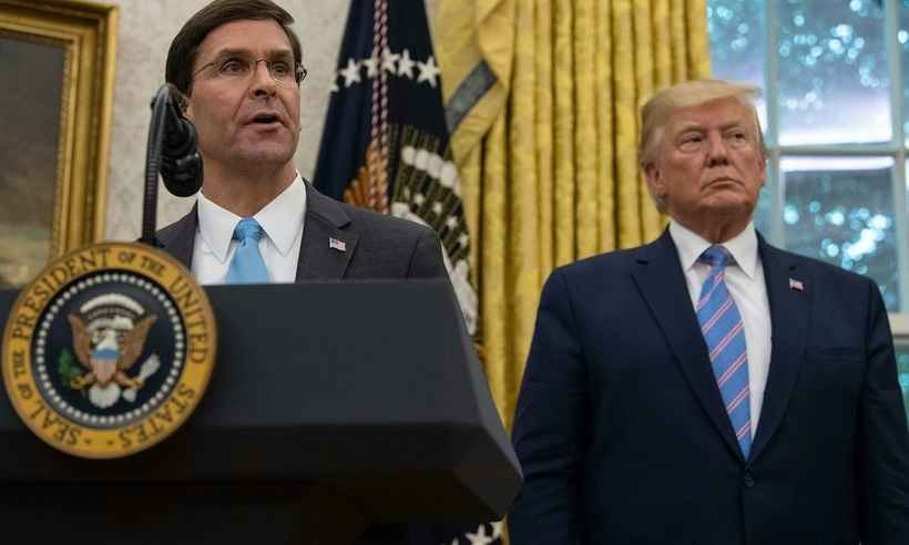 Trump anuncia demissão de Mark Esper como chefe do Pentágono - Nicholas Kamm/AFP 