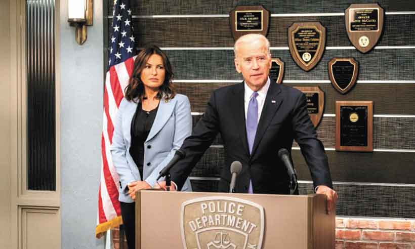 Joe Biden, o 'astro' de 'Parks and recreation' e 'Law & Order' - NBC/DIVULGAÇÃO