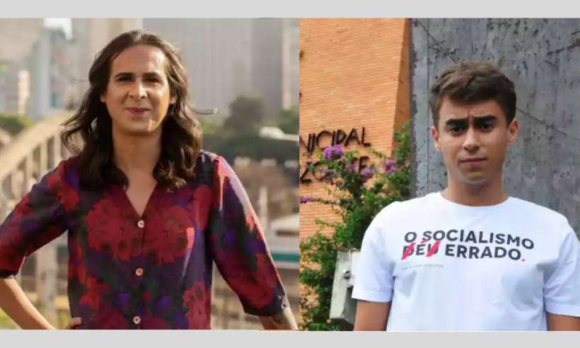 Duda Salabert diz que parabenizou Nikolas Ferreira: 'Brigas serão entre ideias, não entre pessoas' - Lucas Ávila/Reprodução/Gladyston Rodrigues/EM