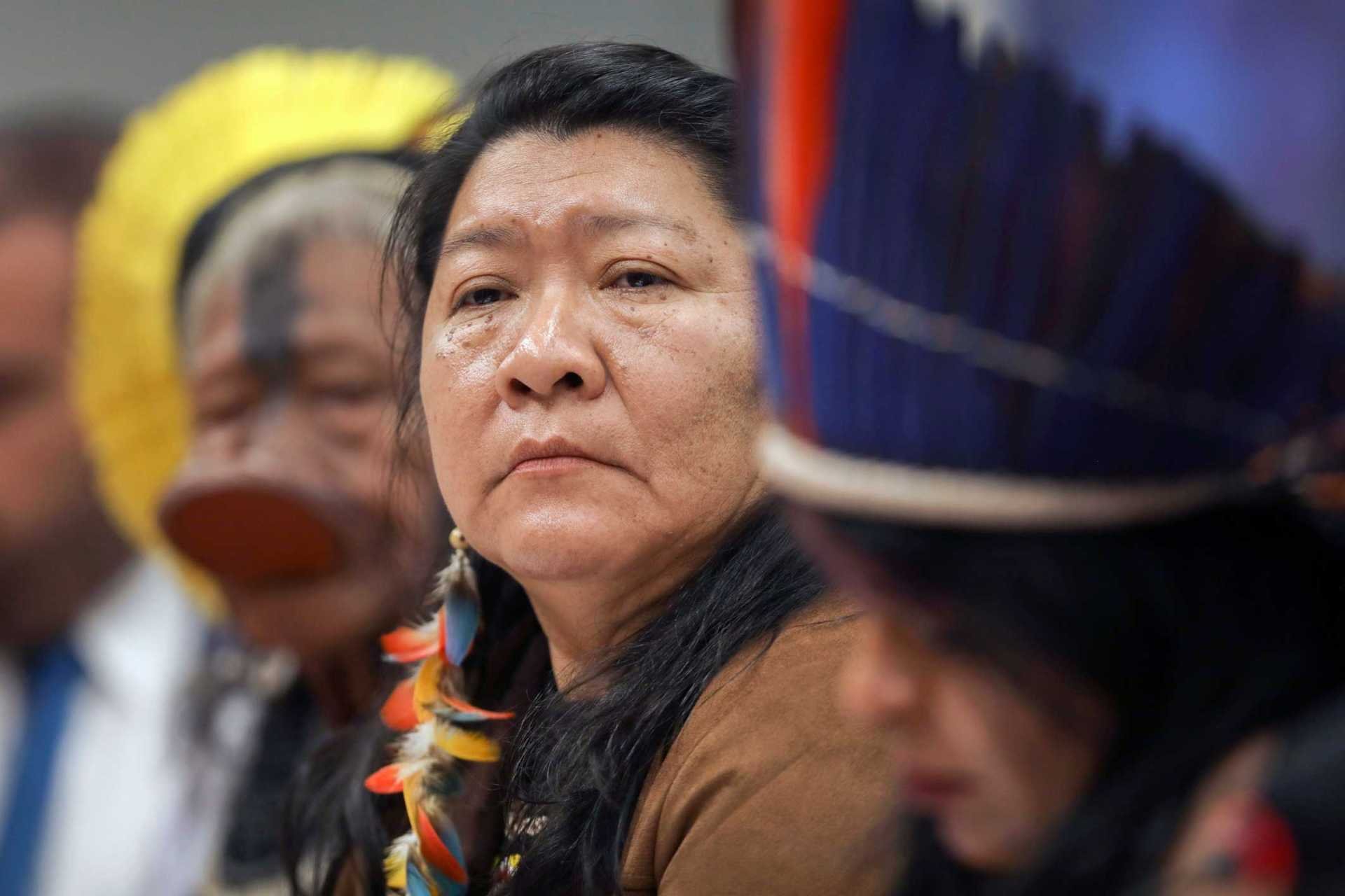 Wapichana, Raoni e lei para enfrentar a COVID em comunidade indígena - Sergio LIMA/AFP - 25/4/19