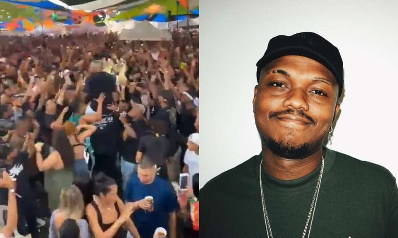 Com Covid em alta no RJ, Djonga faz show lotado e revolta fãs; veja  vídeo - Redes Sociais/Reprodução - Divulgação