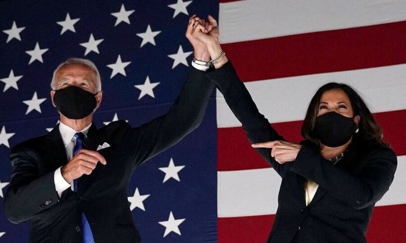Joe Biden e Kamala Harris são as "Personalidades do Ano" pela revista Time - Olivier DOULIERY / AFP