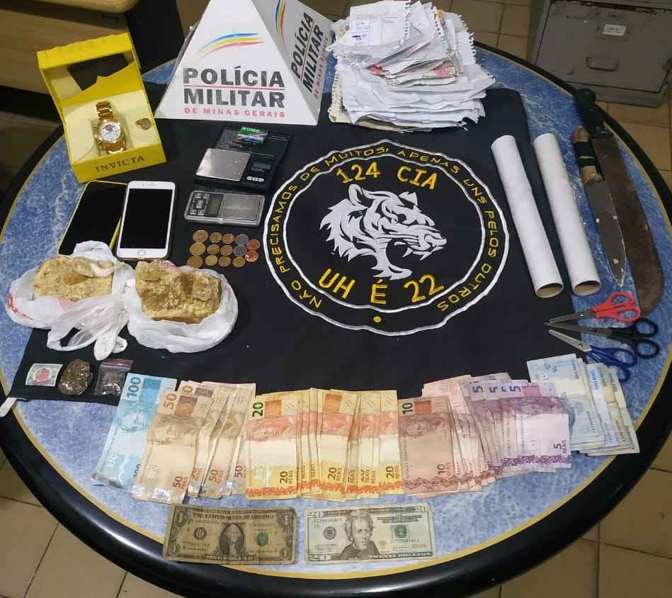 Comandante do tráfico no Morro do Papagaio é preso em Sabará - Divulgação/PMMG