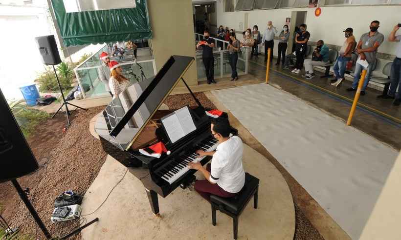 Concerto natalino leva alegria a hospital na Região Centro-Sul de BH - Juarez Rodrigues/EM/D.A. Press