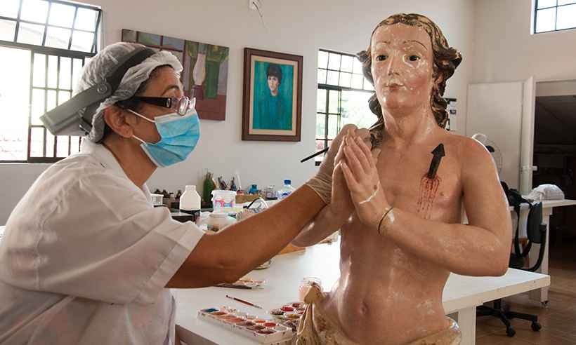 Reconhecida como de Aleijadinho, imagem de São Manoel volta a Rio Pomba - Leda Bárbara Soares/Divulgação
