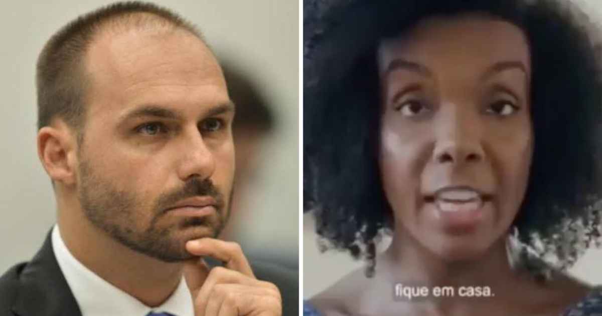 'Hipocrisia', diz Eduardo Bolsonaro sobre viagem de ex-BBB para ilha - Agência Brasil/Reprodução/Governo de SP/Reprodução