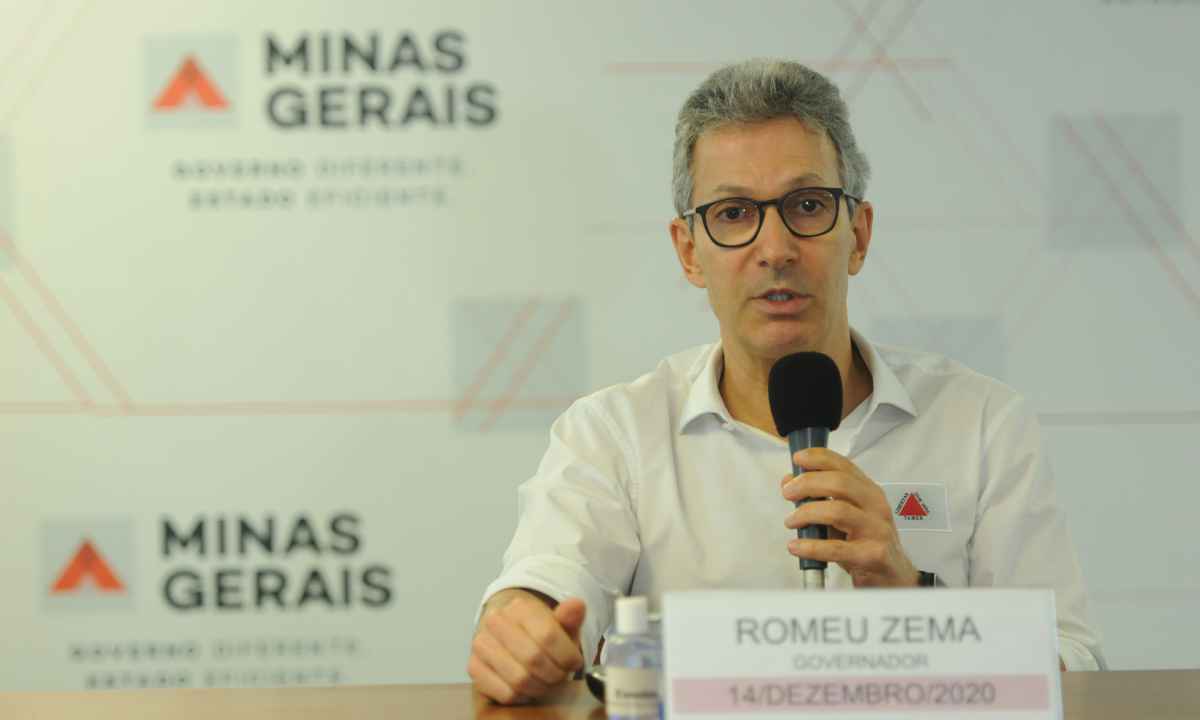 Zema diz que segunda parcela do 13° do funcionalismo será paga em janeiro - Leandro Couri/EM/D.A Press - 14/12/2020