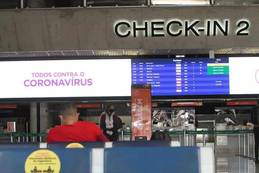 Reembolso de passagem aérea: veja o que muda com novo prazo - Edésio Ferreira/EM/D.A Press %u2013 16/7/20