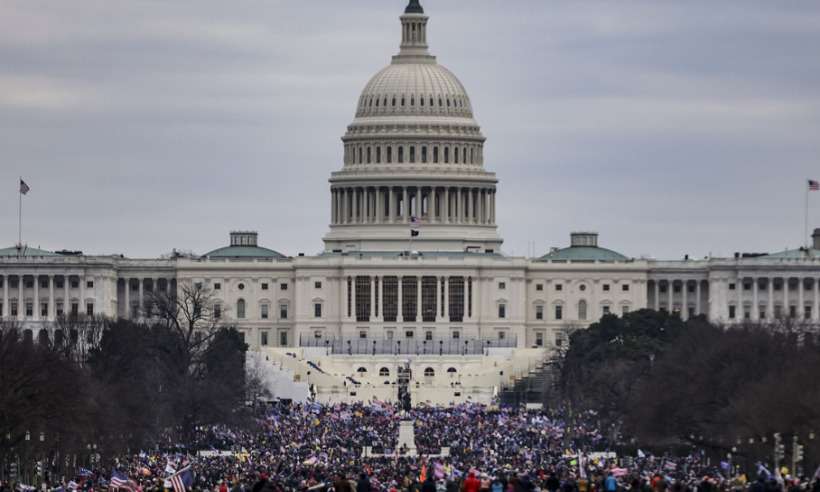 Apoiadores de Trump invadem o Congresso dos Estados Unidos; veja vídeos - Samuel Corum/Getty Images/AFP