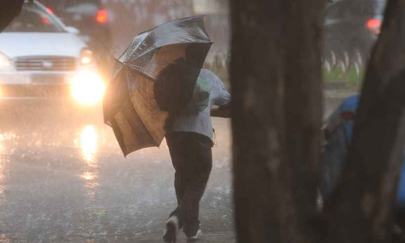 Meteorologia prevê chuva forte para a Grande BH e outras regiões de Minas - Leandro Couri/EM/D.A Press