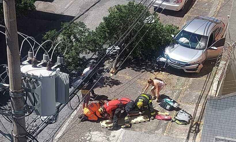 Carro sobe no passeio e atropela idosa de 67 anos no Gutierrez, em BH - Arquivo Pessoal
