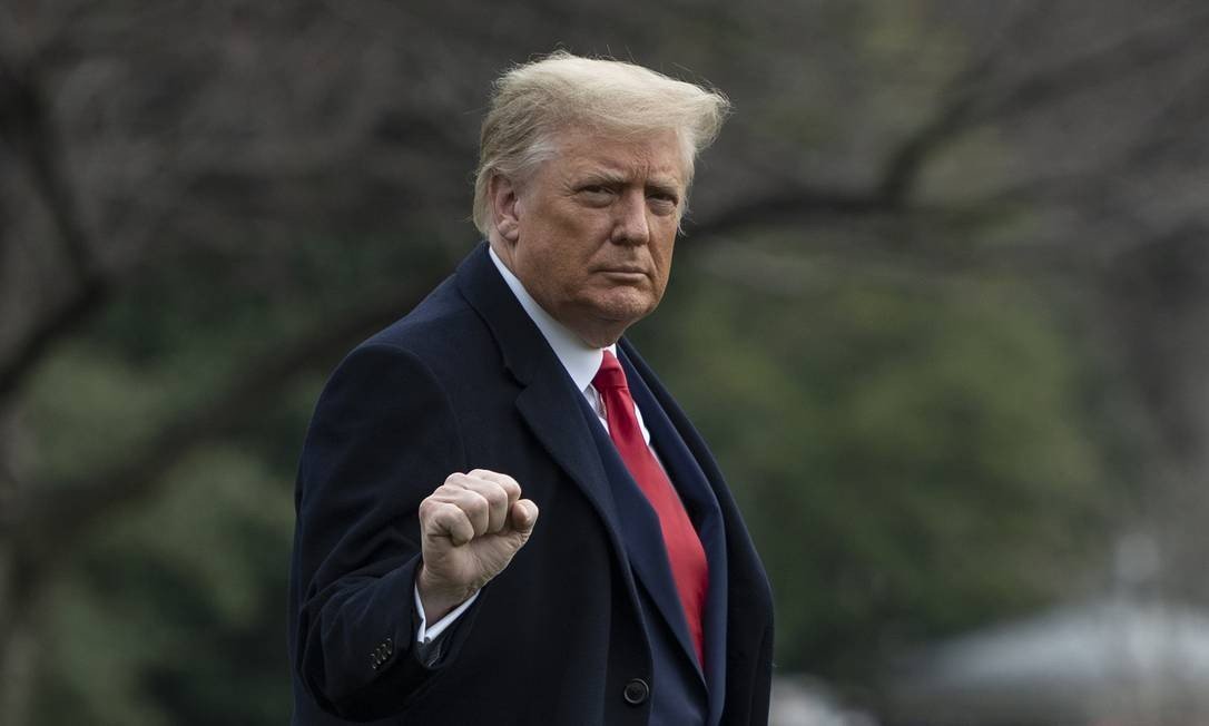 Veja como foi a cerimônia de despedida de Donald Trump  - AFP/Reprodução