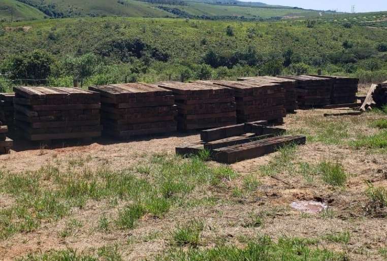 Polícia recupera dormentes roubados em Campos Altos, no Alto Paranaíba - Polícia Civil de MG/Divulgação