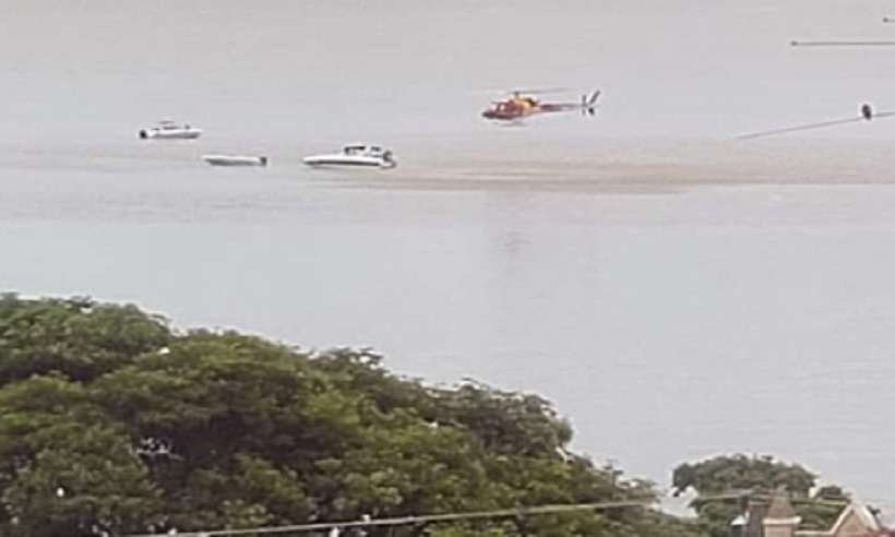 Mulher morre em acidente entre lancha e jet ski na Lagoa de Furnas - Bombeiros/Divulgação