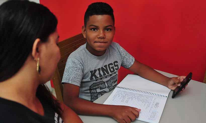 Pais e alunos apontam dificuldades no calendário escolar conjugado em BH  - Túlio Santos/EM/D.A Press - 10/8/20