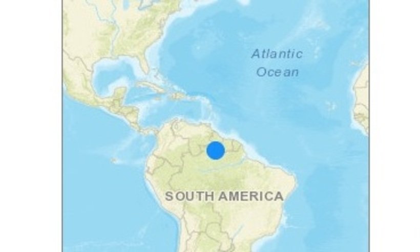Manaus e Boa Vista sentem terremoto que ocorreu na Guiana -  Centro de Sismologia da Universidade de São Paulo/ Reprodução