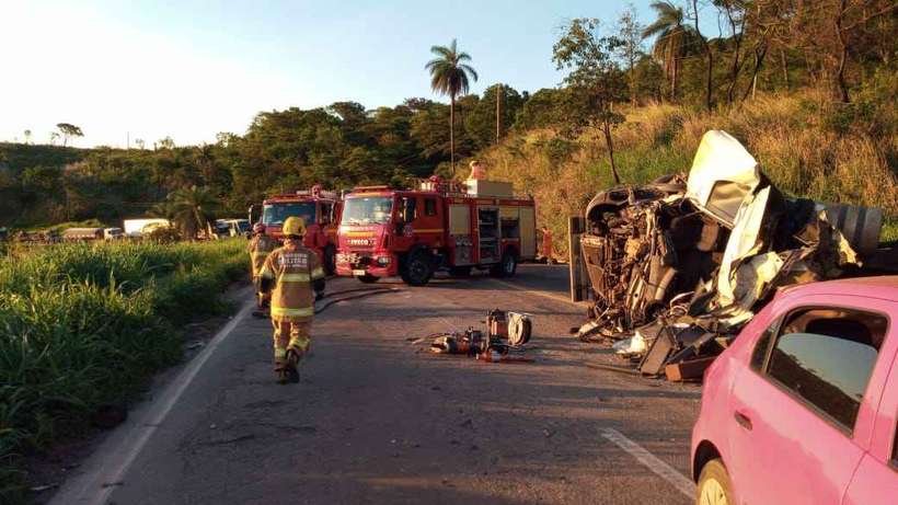 Minas lidera em número de mortes e de acidentes nas rodovias federais - CBMMG/Divulgação