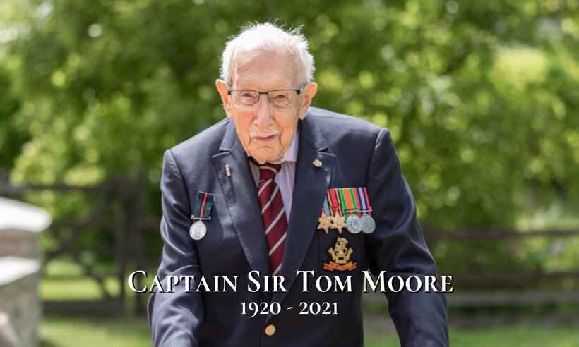 COVID: Capitão Tom, herói do confinamento na Inglaterra, morre aos 100 anos - Reprodução redes sociais