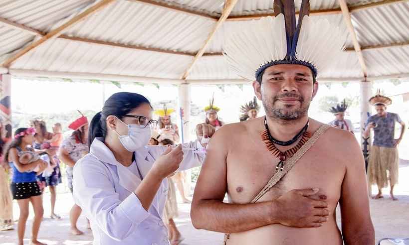 COVID-19: após mais de uma semana, tribo Kiriri é vacinada em Caldas - Ascom/divulgação