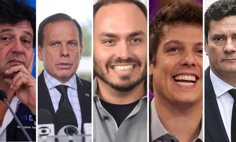 Carlos Bolsonaro ataca Mandetta, Doria, Porchat e Moro nas redes sociais - Redes Sociais/Reprodução