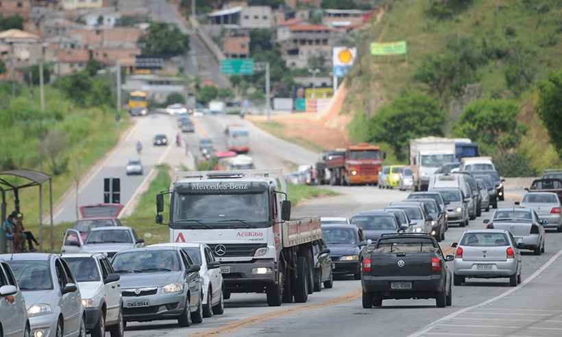 Rodovias que cortam Minas Gerais terão esquema de operações no carnaval - Leandro Couri/EM/D.A Press - 01/03/2017