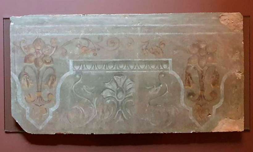 Placa que revela pintura original do Palácio da Justiça será restaurada  - TJMG/Divulgação