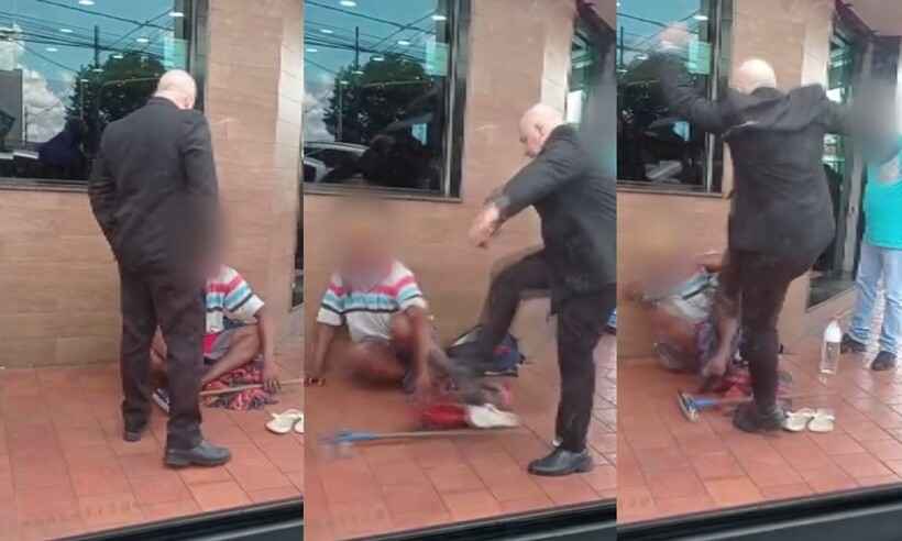Homem é agredido em churrascaria no interior de São Paulo; veja vídeo  - Reprodução Internet