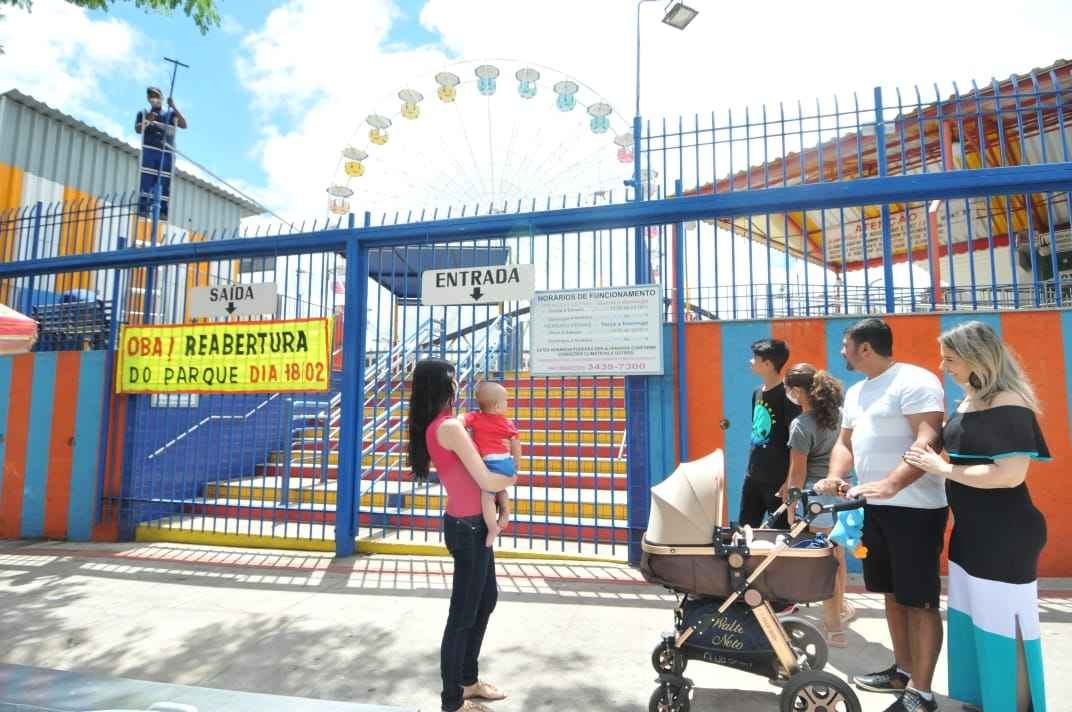 Parque Guanabara abre duas horas mais tarde e pega público de surpresa - Gladyston Rodrigues/EM/D.A Press