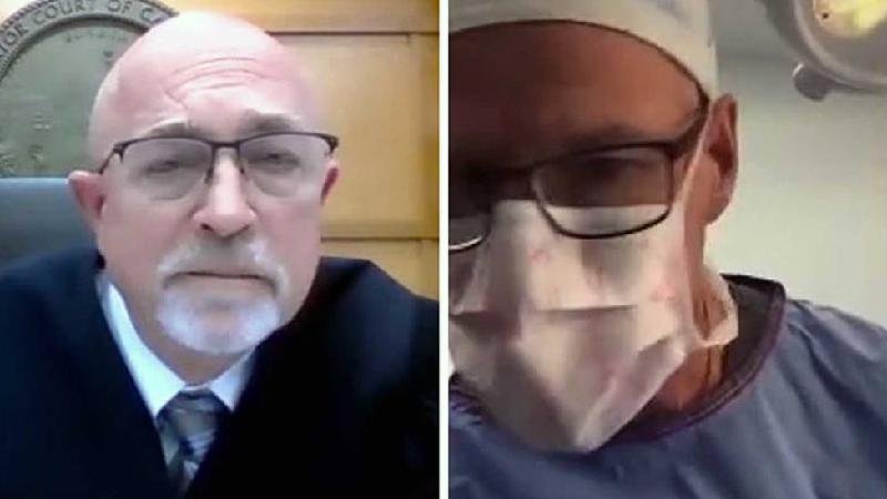Cirurgião entra em audiência judicial nos EUA enquanto operava paciente - Sacramento Superior Court