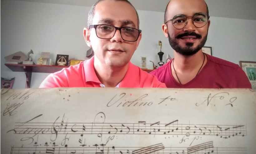 Músicos descobrem em Ouro Preto partitura do século 19 envolta em mistério - Arquivo pessoal
