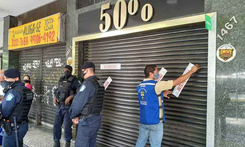 Após nova restrição, fiscalização interdita quatro estabelecimentos em BH - Divulgação/Prefeitura de BH