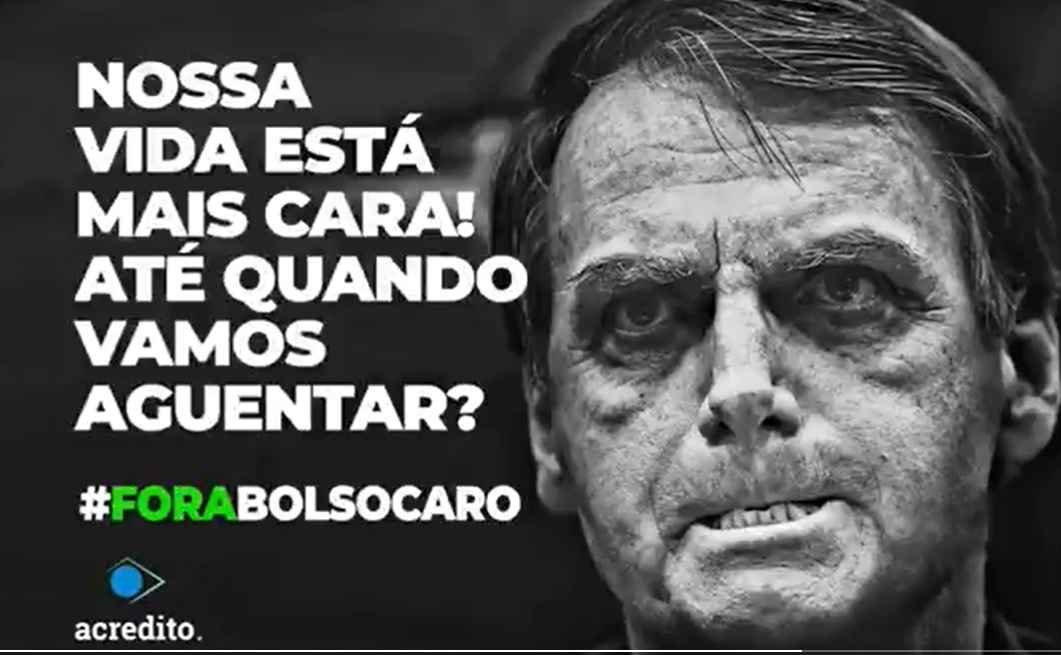 Vaquinha para outdoors contra Bolsonaro em BH arrecada R$ 20 mil em 3 dias - Movimento Acredito/Divulgação