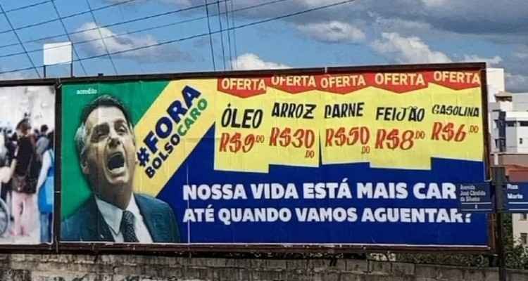 Outdoors contra Bolsonaro em BH cobram impeachment e CPI da pandemia - Reprodução/Movimento Acredito