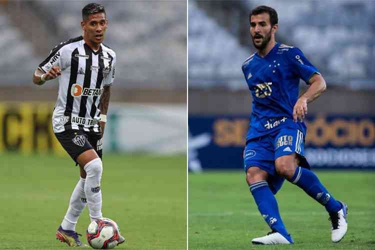 Atlético e Cruzeiro têm oito pendurados em rodada anterior ao clássico - Pedro Souza/Atlético e Bruno Haddad/Cruzeiro