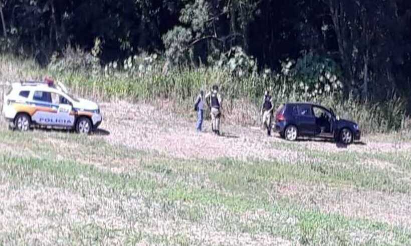 Jacuí: suspeito de explodir banco é encontrado morto dentro de carro  - PMMG/divulgação