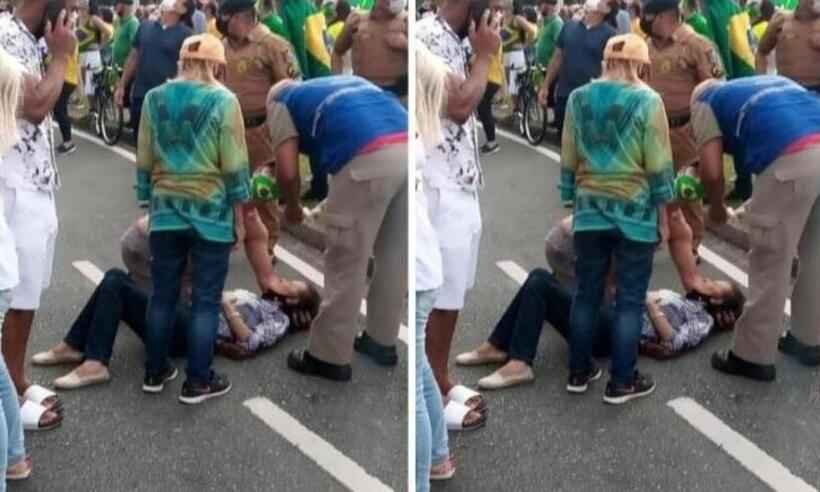 Psicóloga atinge idosa com maracujá congelado e é presa - Reprodução/Twitter