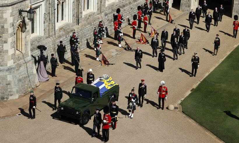 Funeral do príncipe  Philip tem cortejo, missa e homenagens militares - AFP / POOL / ADRIAN DENNIS