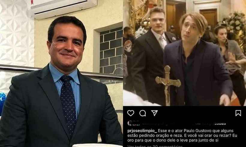 Pastor que desejou morte de Paulo Gustavo alega 'defender a honra de Deus' - Reprodução/Redes sociais