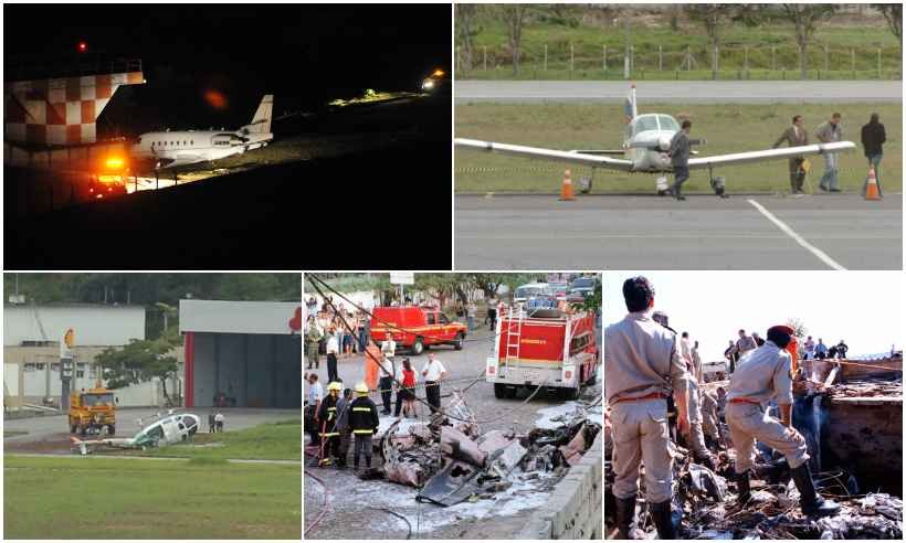 Veja outros acidentes aéreos que ocorreram no Aeroporto da Pampulha  - Arte/EM/D.A Press 