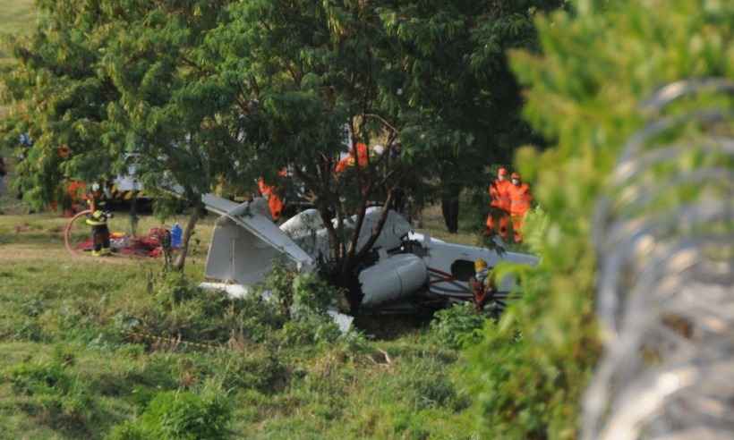 Entenda como foi o acidente com o avião no Aeroporto da Pampulha, em BH - Juarez Rodrigues/EM/D.A Press