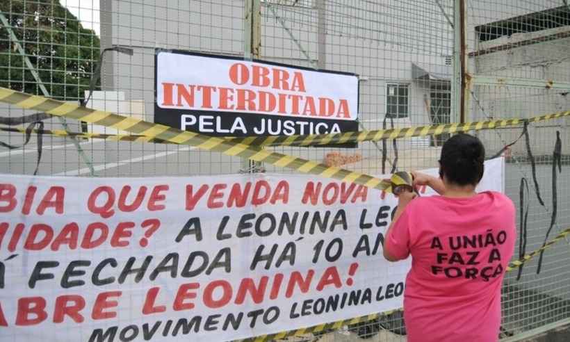 Mulheres fazem novo ato pela abertura da maternidade Leonina Leonor em BH  - Alexandre Guzanshe/EM/DA Press