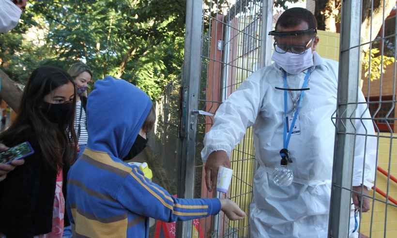 Escolas infantis de BH retomam aulas com poucos alunos - Jair Amaral/EM/D.A Press