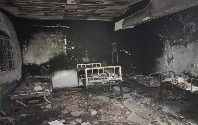 Idoso morre em incêndio em clínica de reabilitação na Grande BH - Divulgação/Corpo de Bombeiros
